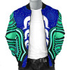 Australia Torres Strait Bomber Jacket - Torres Strait Symbol And Aboriginal Patterns