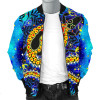 Australia Aboriginal Bomber Jacket - Indigenous Crocodile