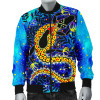 Australia Aboriginal Bomber Jacket - Indigenous Crocodile