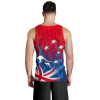Australia Men Tank Top - Aus Flag Kangaroo Flame