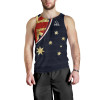 Australia Men Tank Top - Aus Flag Vintage Kangaroo Symbol