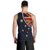 Australia Men Tank Top - Aus Flag Vintage Kangaroo Symbol