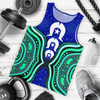 Australia Torres Strait Men Tank Top - Torres Strait Symbol And Aboriginal Patterns