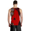 [Custom] Australia Men Tank Top - Australia Map - Aboriginal Dot Pattern - Australia.com