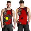 [Custom] Australia Men Tank Top - Australia Map - Aboriginal Dot Pattern - Australia.com