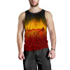 Australia Aboriginal Men Tank Top - Australian Map with Indigenous Color