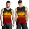 Australia Aboriginal Men Tank Top - Australian Map with Indigenous Color
