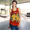 [Custom] Australia Aboriginal Women Racerback Tank - Australia Map Hand Patterns Spider Web