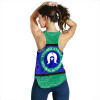 Australia Women Racerback Tank - Torres Strait Islands Aboriginal Patterns