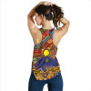 Australia Aboriginal Inspired Women Racerback Tank - Shaman People and Animals