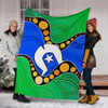 Australia Torres Strait Islands Blanket -  Flag with Aboriginal Patterns