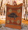 Australia Aboriginal Blanket - Indigenous Echidna