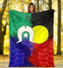 Australia Aboriginal Blanket - Australia Naidoc Week Indigenous Flag Style