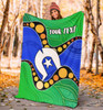 [Custom] Australia Torres Strait Islands Blanket -  Flag with Aboriginal Patterns