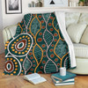 Australia Aboriginal Blanket - Indigenous Patterns Ver09