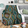 Australia Aboriginal Blanket - Indigenous Patterns Ver09
