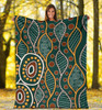 Australia Aboriginal Blanket - Indigenous Patterns Ver09