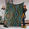 Australia Aboriginal Blanket - Indigenous Patterns Ver09