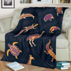 Australia Blanket - Indigenous Animals Patterns