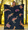 Australia Blanket - Indigenous Animals Patterns