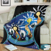 Australia Torres Strait Blanket - Dhari Mask In Plam Tree