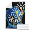 Australia Torres Strait Blanket - Dhari Mask In Plam Tree