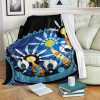 Australia Torres Strait Blanket - Dhari Mask In Plam Tree