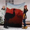 Australia Premium Blanket - Australian Nature with Emu and Kangaroo