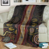 Australia Blanket -  Aboriginal Dot Panting Art Stripe Lines