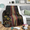 Australia Blanket -  Aboriginal Dot Panting Art Stripe Lines