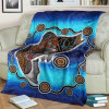 Australia Aborginal Blanket - Aboriginal Fishing