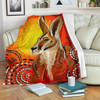 Australia Blanket - Kangaroo Blanket Aboriginal Patterns