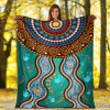 Australia Aboriginal Blanket - Bomerang With Dot Painting
