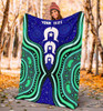 [Custom] Australia Torres Strait Blanket - Torres Strait Symbol And Aboriginal Patterns