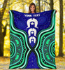 [Custom] Australia Torres Strait Blanket - Torres Strait Symbol And Aboriginal Patterns