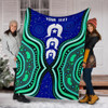 [Custom] Australia Torres Strait Blanket - Torres Strait Symbol And Aboriginal Patterns