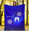 [Custom] Australia Torres Strait Islanders Blanket - Torres Symbol With Indigenous Turtle