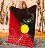 Australia Aboriginal Blanket - Two Indigenous Lizard