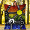 Australia Naidoc Week 2021  Blanket  - Aboriginal Geometric Style