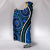 Australia Aboriginal Hooded Blanket - Dolphin And Aboriginal Dot Patterns