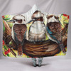 Australia Hooded Blanket - Kookaburra with Waratah