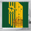 Australia Shower Curtain - Australia Kangaroo Sign National Color Australia Shower Curtain - Australia Kangaroo Sign National Color