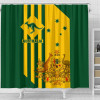 Australia Shower Curtain - Australia Kangaroo Sign National Color Australia Shower Curtain - Australia Kangaroo Sign National Color