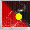 [Custom] Australia Aboriginal Shower Curtain - Two Indigenous Lizard