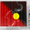 [Custom] Australia Aboriginal Shower Curtain - Two Indigenous Lizard