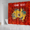 [Custom] Australia Aboriginal Shower Curtain - Australia Map Hand Patterns Spider Web