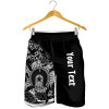 [Custom] Australia Aboriginal Men Shorts - Torres Strait Islands in Wave (Black)