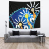 [Custom] Australia Torres Strait Tapestry - Dhari Mask In Palm Tree
