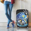 [Custom] Australia Torres Strait Luggage Cover - Dhari Mask In Palm Tree