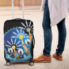 [Custom] Australia Torres Strait Luggage Cover - Dhari Mask In Palm Tree